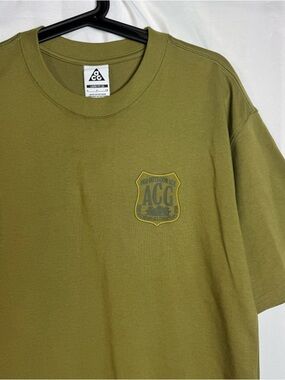 Nike ACG Shirt For Outdoor Use Size S DR7757-378 Loose Fit Olive Green NWOT